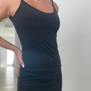 CHASER black mini dress spaghetti straps